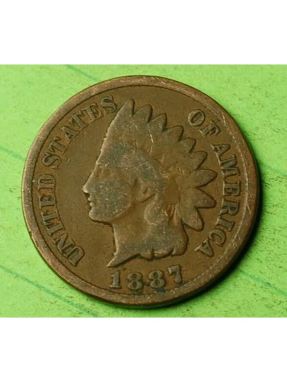 X288 1887 Indian Head Cent Penny 1c - Check Out Our eBay Store - old coin money
